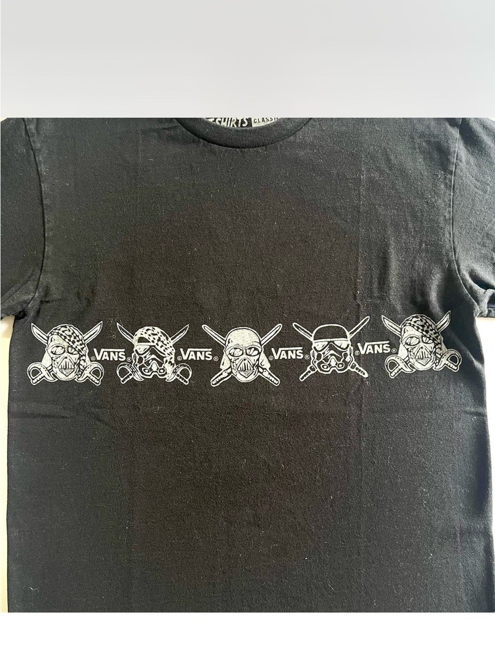 Vans x Star Wars men L Graphic T-Shirt skull Stormtroopers Darth Vader gothic - Picture 3 of 7